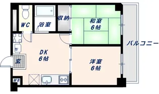 スカイハイツ【4階】の間取り