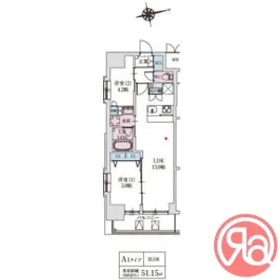 スプランディッド上本町WESTⅡ【2階】の間取り