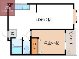 リバーサイドハイツ【3階】の間取り
