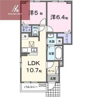 サンリットシャイニング【101号室】の間取り