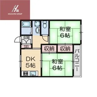 観音寺ハイツ【302号室】の間取り