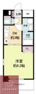 プロスペクト豊中服部【802号室】の間取り