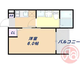 CRASTINE住吉大社【2階】の間取り
