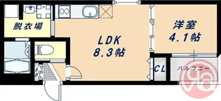 F asecia becrux【1階】の間取り