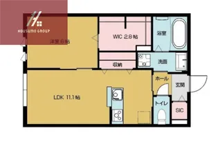 ユニグレイス【102号室】の間取り