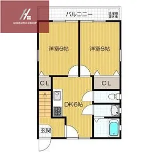 ザ ハウス オブ マダムジュエル【B1棟 1F号室】の間取り