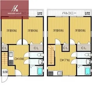 ザ ハウス オブ マダムジュエル【B2棟 1F号室】の間取り