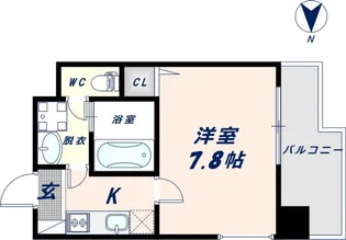 エムプラザ布施駅前参番館【307号室】の間取り