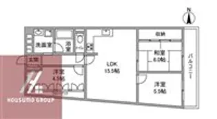 朝日プラザ千里A棟【1階号室】の間取り