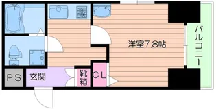 BlueBee田辺駅前【6階】の間取り