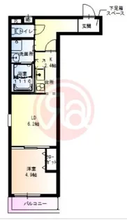 フジパレス遠里小野Ⅵ番館【3階】の間取り