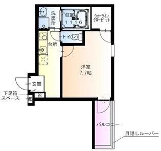 フジパレス杉本町駅西Ⅵ番館【1階】の間取り