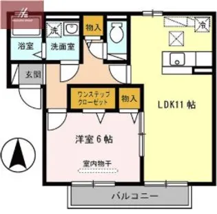 アムール B棟【1階】の間取り