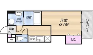 Luxe田辺【7階】の間取り