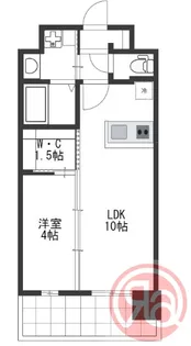 Miele昭和町【8階】の間取り