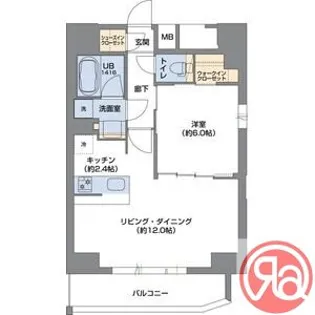 Metrosa谷町六丁目South【13階】の間取り