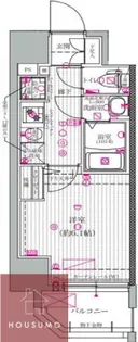 エムブイインプ新大阪【203号室】の間取り