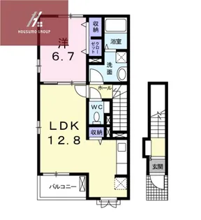 セレスコート本郷【201号室】の間取り