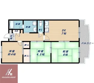 メゾンサンフォーレ【303号室】の間取り