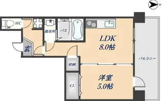 フウキレジデンス【404号室】の間取り
