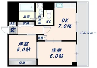 二条ビル【4階】の間取り