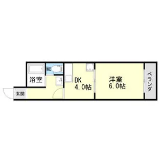 サン・クレール【4階】の間取り