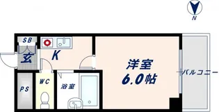グランデージ新深江【3階】の間取り