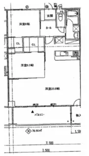 クローバー・プレミア昭和町【6階】の間取り