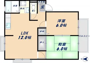 ハイツカルム【202号室】の間取り
