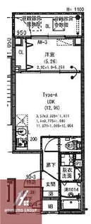 ルフレ服部元町【401号室】の間取り