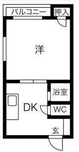 ハイツコスモ21【307号室】の間取り