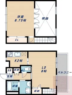 オーク・ベッツ【102号室】の間取り