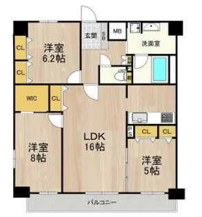 セノアタワー新大阪【1004号室】の間取り