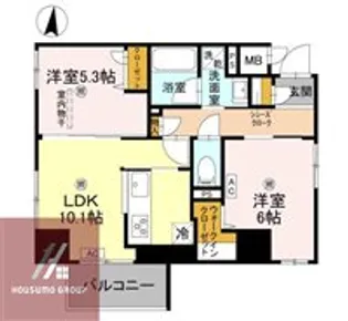 ダイワシティー新大阪【702号室】の間取り