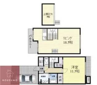 リバージュテラス木川【B号室号室】の間取り