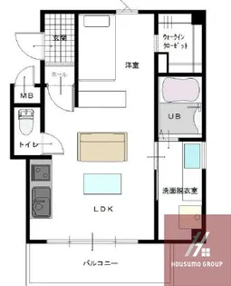 グラッツィアーレ杭全【3階】の間取り