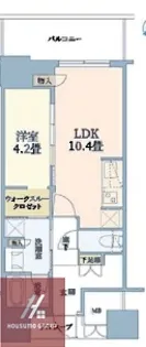 ジオタワー大阪十三【4階】の間取り