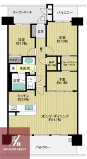 桃山台ヒルズ【7階】の間取り