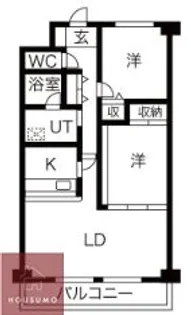 パシフィックマンションIII【307号室】の間取り