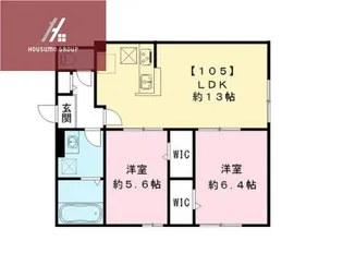 ルナメゾン【C105号室】の間取り