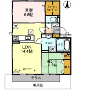 La Luce YAMATE【1階】の間取り