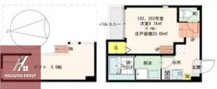 HR金田町【203号室】の間取り