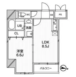 プレアデス千里山田【3階】の間取り