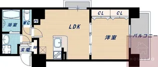 ノルデンハイム江坂Ⅱ【10階】の間取り