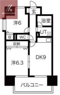 ラ・フォーレ久宝園【3階】の間取り