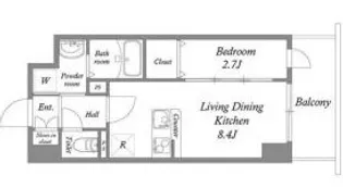 MODERN PALAZZO江坂AXIA【9階】の間取り