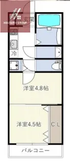 エムステージ平野本町Ⅱ【3階】の間取り