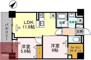 クアンツ【3階】の間取り