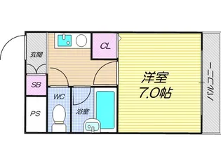 コーポラス光進【4階】の間取り