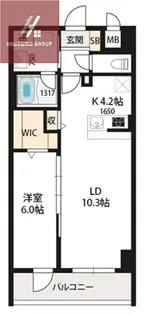 ベルンガーデン勝山北【9階】の間取り